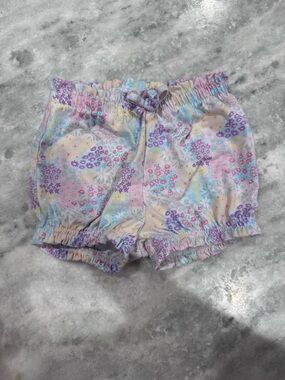 Garanimals Pastel Floral Ruffle Shorts - Pink, Purple, Yellow, Blue